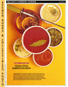 McCall's Cooking School Recipe Card: Sauces 4 - Texas-Style Barbecue Sauce For Beef Ribs : Replac...