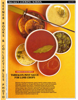 McCall's Cooking School Recipe Card: Sauces 6 - Tarragon-Mint Sauce For Lamp Chops : Replacement ...