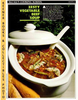McCall's Cooking School Recipe Card: Soups 16 - Fresh Vegetable Soup With Spaetzle : Replacement ...