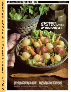 McCall's Cooking School Recipe Card: Vegetables 12 - Spring Vegetables : Replacement McCall's Rec...