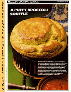 McCall's Cooking School Recipe Card: Vegetables 37 - Broccoli Souffle : Replacement McCall's Rec...