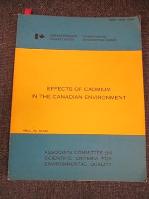 Effects of Cadmium in the Canadian Environment