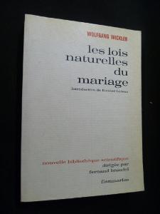 Bild des Verkufers fr Les lois naturelles du mariage zum Verkauf von Abraxas-libris