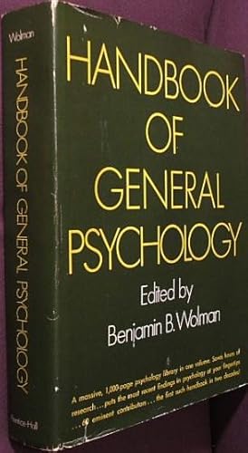 Seller image for Handbook Of General Psychology for sale by The Wild Muse