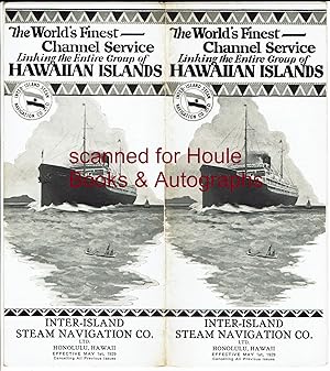 The World's Finest Channel Service Linking the Entire Group of Hawaiian Islands