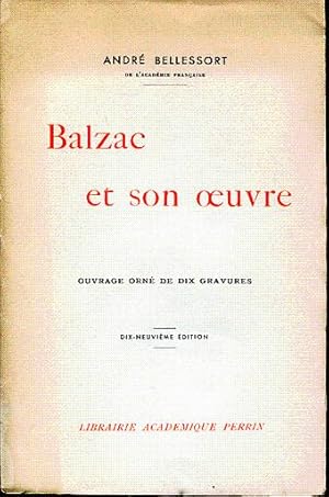 Imagen del vendedor de Balzac et son oeuvre a la venta por L'ivre d'Histoires