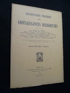 Image du vendeur pour Dictionnaire pratique des connaissances religieuses, Fascicule XXII. Papes - Perfection mis en vente par Abraxas-libris