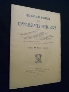 Seller image for Dictionnaire pratique des connaissances religieuses, Fascicule XXVI. Revues - Scolastique for sale by Abraxas-libris