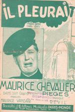 Partition de "Il pleurait", valse gaie créée par Maurice Chevalier