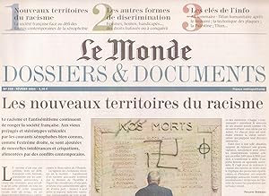 Dossiers et documents du journal "Le Monde" n°339 : "Les Nouveaux territoires du racisme (et des ...