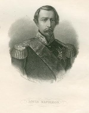 Bild des Verkufers fr Portrt. Brustbild in Uniform. Original - Stahlstich von Planer, Blattgre: 30 x 21 cm, 1853. zum Verkauf von Antiquariat Michael Eschmann