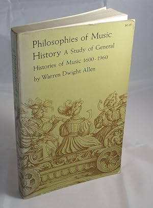 Seller image for Philosophies of Music History for sale by Austin Sherlaw-Johnson, Secondhand Music