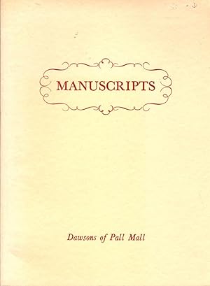 Image du vendeur pour Manuscripts and Autograph Letters from the 12th to the 20th Century and Two Oil Paintings: Catalogue No. 200 mis en vente par Clausen Books, RMABA