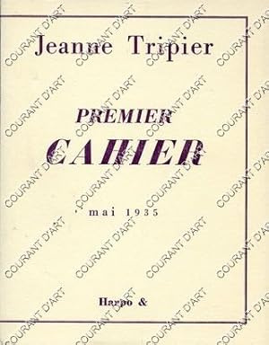 JEANNE TRIPIER. PREMIER CAHIER, DE L'ORDRE DES MESSAGES. MAI 1935. (Weight= 104 grams)