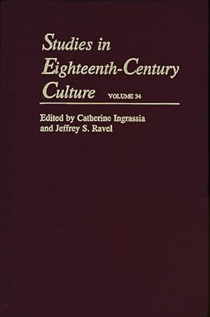 Seller image for Studies in Eighteenth-Century Culture, Volume 34 for sale by Barter Books Ltd