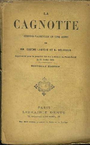 Bild des Verkufers fr La Cagnotte, Comdie Vaudeville en 5 actes zum Verkauf von Le-Livre