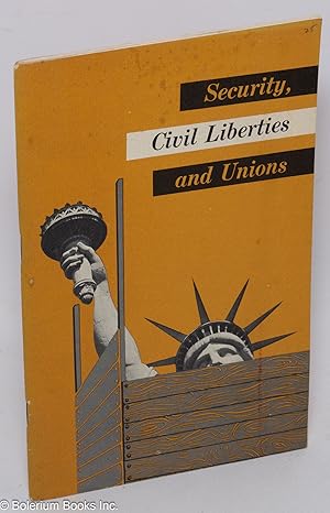 Imagen del vendedor de Security, civil liberties and unions a la venta por Bolerium Books Inc.