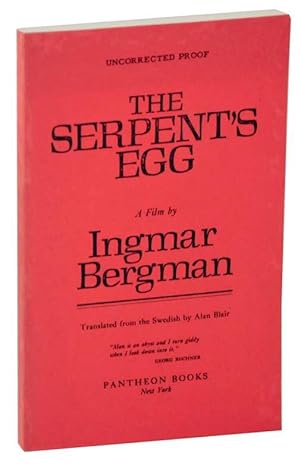 The Serpent's Egg (Uncorrected Proof)