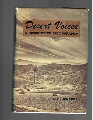 DESERT VOICES A DESCRIPTIVE BIBLIOGRAPHY.