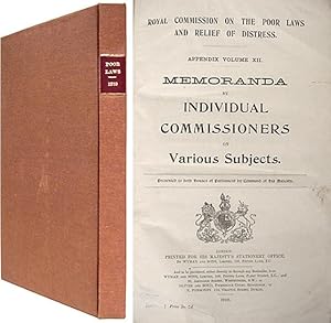 Seller image for Memoranda by Individual Commissioners on Various Subjects. for sale by The Lawbook Exchange, Ltd., ABAA  ILAB