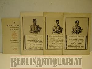 Seller image for Ehrenurkunden bei den L.S.V. Schwimmwettk�mpfen f�r den Lehrling Willi Kais sowie Anerkennungsurkunde f�r Waldlauf der Betriebe 1940. Ehren-Urkunde. for sale by BerlinAntiquariat, Karl-Heinz Than