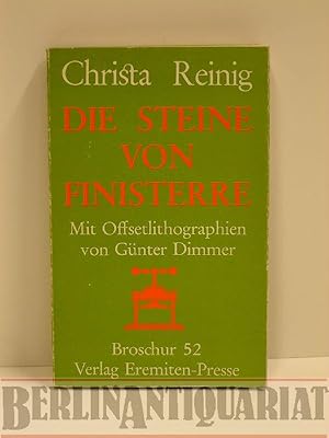 Bild des Verkufers fr Die Steine von Finisterre. Gedichte. Mit [4] Offsetlithographien v. Gnter Dimmer. zum Verkauf von BerlinAntiquariat, Karl-Heinz Than