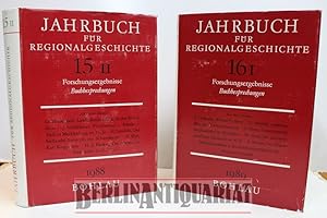 Bild des Verkufers fr Jahrbuch fr Regionalgeschichte. (JbRegG). Forschungsergebnisse, Buchbesprechungen. zum Verkauf von BerlinAntiquariat, Karl-Heinz Than