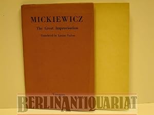 Image du vendeur pour Mickiewicz. The Great Improvisation. mis en vente par BerlinAntiquariat, Karl-Heinz Than