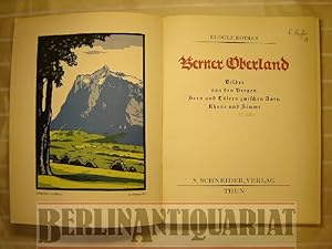 Seller image for Berner Oberland. Bilder von den Bergen, Seen und Tlern zwischen Aare, Rhoen und Simme. for sale by BerlinAntiquariat, Karl-Heinz Than