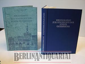 Imagen del vendedor de Bibliographie zur Geschichte der Stdte sterreichs. Bearb.: Willibald Katzinger [u. a. ] a la venta por BerlinAntiquariat, Karl-Heinz Than