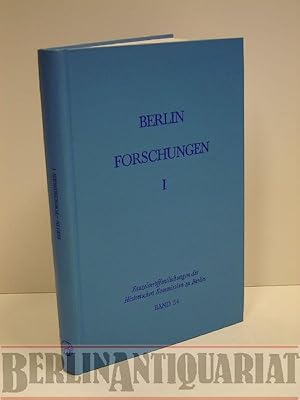 Bild des Verkufers fr Berlin - Forschungen. Band. I. zum Verkauf von BerlinAntiquariat, Karl-Heinz Than