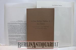 Bild des Verkufers fr Das Berliner Rathaus. Texterluterungen von Klnner. zum Verkauf von BerlinAntiquariat, Karl-Heinz Than