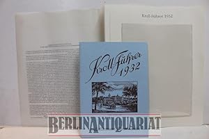 Seller image for Kroll-Fhrer von 1932 mit Konzert - Programm. Hrsg. von d. Kroll-Wirtschaftsbetrieb GmbH. Mit Texterluterungen. Reprint. for sale by BerlinAntiquariat, Karl-Heinz Than