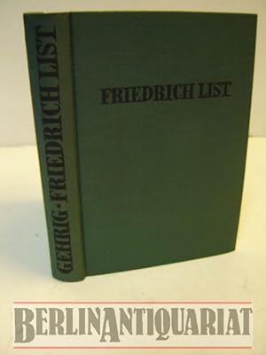 Bild des Verkufers fr Friedrich List und Deutschlands politisch-konomische ( politisch konomische )Einheit. zum Verkauf von BerlinAntiquariat, Karl-Heinz Than