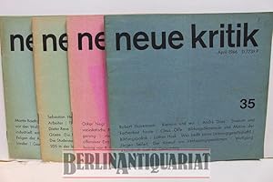 Imagen del vendedor de Neue Kritik. Zeitschrift sozialistischer Studenten. Havemann, Negt, Herkommer, Marcuse und andere. Nr. 24, August 1964, 5. Jg., Nr. 28, Febr. 1965, 6. Jg., Nr. 31, Aug. 1965, 6. Jg., Nr. 35,1966, 7. Jg. Herausgegeben vom a la venta por BerlinAntiquariat, Karl-Heinz Than