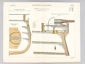 Seller image for Aide-Mmoire d'Artillerie Navale. Planches. 3e Livraison 1878 (Chapitre VI : Renseignements sur les navires) : Planche 4 : Cuirasss de 1er Rang. Le Suffren (Type Ocan). Coupe transversale au matre. Coupe transversale suivant l'axe d'une des tours. Plan d'une demi-tourelle du Friedland for sale by Librairie du Cardinal