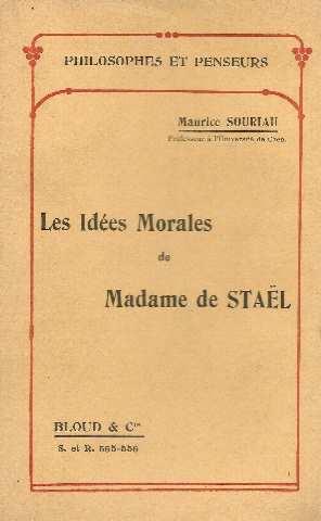 Seller image for Les ides morales de Madame de Stal for sale by crealivres