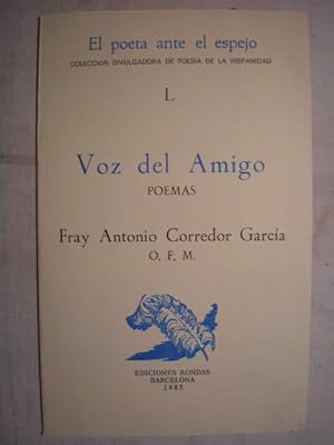 Imagen del vendedor de Voz del amigo. Poemas a la venta por Librera Antonio Azorn