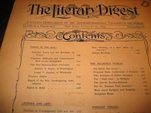 The Literary Digest: A weekly compendium of the contemporaneous thought of the world; Vol.XVIII.,...