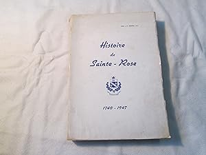 Histoire de Sainte-Rose. 1740- 1947.