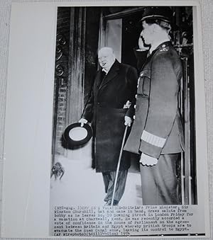 Press Photograph of Winston Churchill