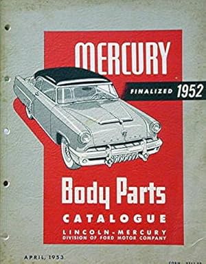 1952 Mercury Body Parts Catalogue