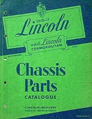 1949-51 Lincoln and Lincoln Cosmopolitan Chassis Parts Catalogue