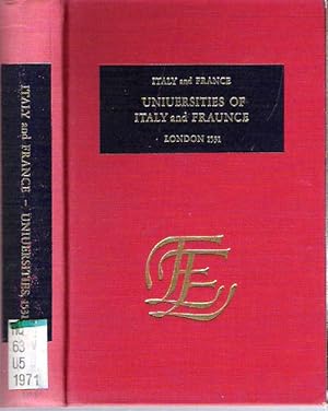 Image du vendeur pour Uniuersities of Italy and Fraunce : London 1531 mis en vente par Mike's Library LLC