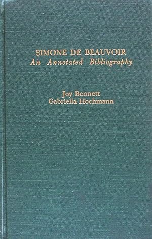 Seller image for Simone De Beauvoir: An Annotated Bibliography for sale by School Haus Books