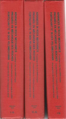 Seller image for Advances in Rock Mechanics, Proceedings of the Third Congress of International Society for Rock Mechanics, Volume I, Part A (Themes 1-3) & Volume I, Part B (Themes 4-5) & Volume II, Part A (Reports of Current Reasearch, Themes 1-2)) for sale by Dorley House Books, Inc.
