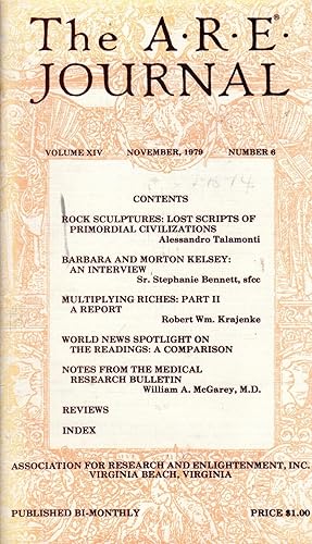 Immagine del venditore per The A.R.E. Journal; Volume XIV, No.6: November, 1979 venduto da Dorley House Books, Inc.