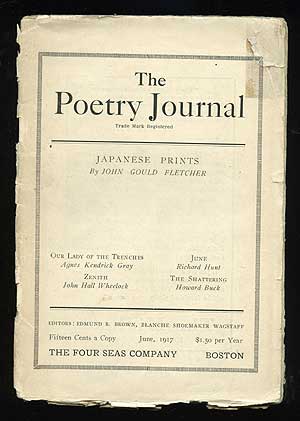 Bild des Verkufers fr The Poetry Journal: June, 1917 zum Verkauf von Between the Covers-Rare Books, Inc. ABAA