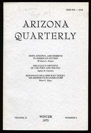 Immagine del venditore per Arizona Quarterly: Winter 1975 venduto da Between the Covers-Rare Books, Inc. ABAA