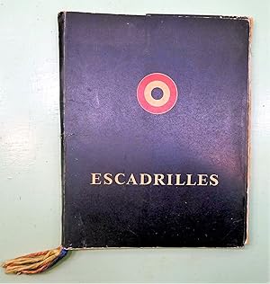 Seller image for Escadrilles. 3 plaquettes sous chemise bleue  rabat : "Reconnaissance" (prface du colonel ALIAS), "Chasse" (prface du colonel ACCART), "Bombardement" (prface de Jules ROY). Prsent par les gnraux LECHERES et VALIN. Edit par la 1 division Arienne au profit des veuves et orphelins de l'Air. for sale by E. & J.L  GRISON